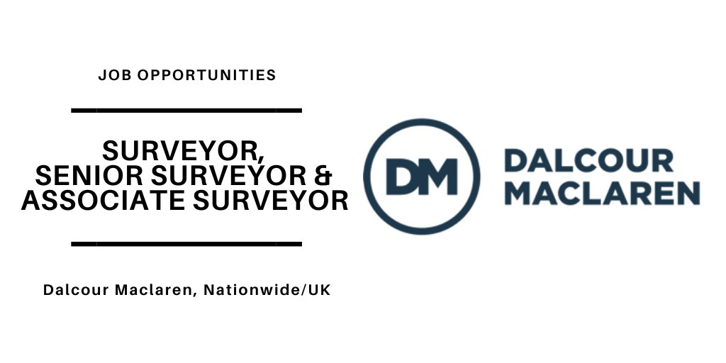 Due to continued success and growth at <a href="/DalcourMaclaren/">Dalcour Maclaren</a> , they are looking for Surveyors to support their teams. More information below.
Surveyor - dalcourmaclaren.wd3.myworkdayjobs.com/Dalcour-Maclar…
Senior Surveyor - dalcourmaclaren.wd3.myworkdayjobs.com/Dalcour-Maclar…
Associate Surveyor - dalcourmaclaren.wd3.myworkdayjobs.com/Dalcour-Maclar…