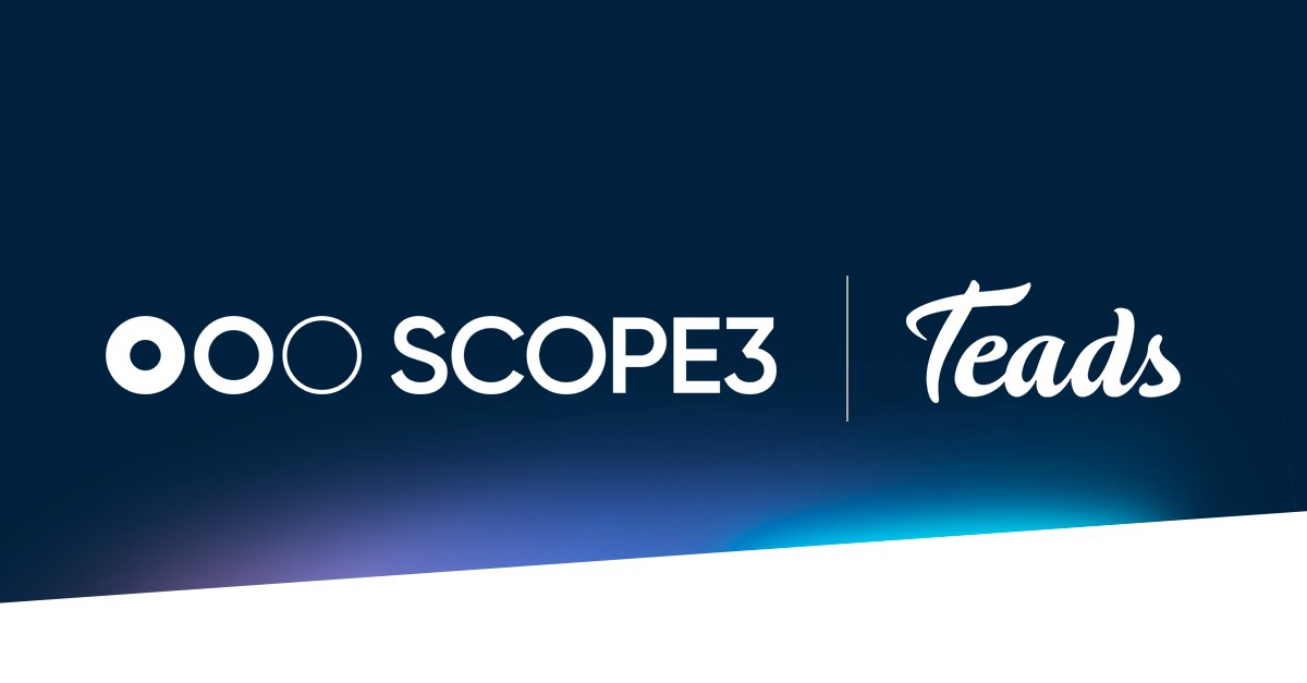 🗣 Nous sommes fiers de vous annoncer notre partenariat avec <a href="/Scope3/">Scope3</a> !

♻️ En s’appuyant sur une évaluation réalisée par Scope3, Teads met en avant les principaux bénéfices de son inventaire direct en termes d’empreinte carbone, pour une plateforme publicitaire.

#adtech