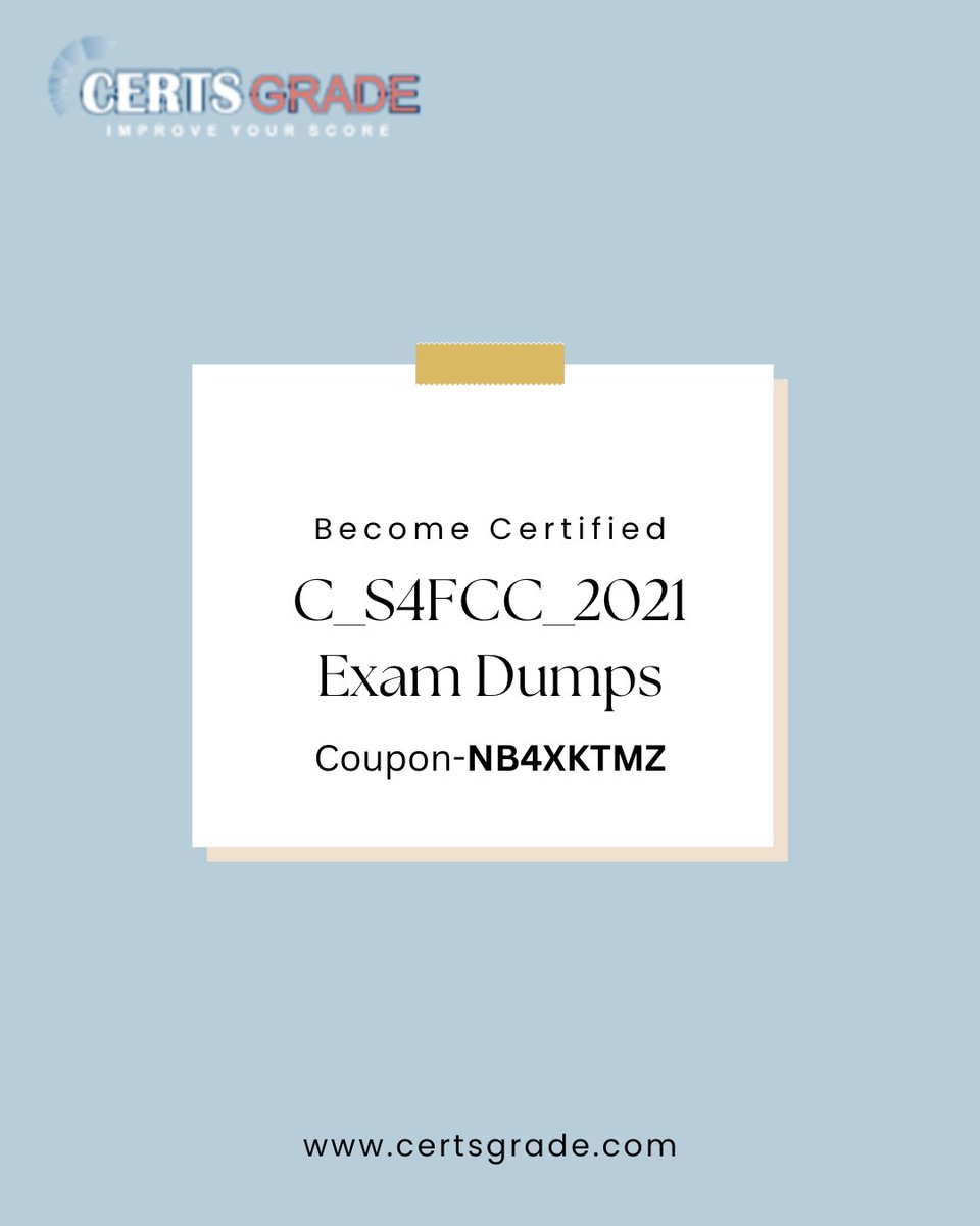 certsgrade's tweet photo. Become certified expert with our certifications exam dumps. Check out our website and avail different budget-friendly offers.
#exam #dumps #guides #certifications #certified #study #test #PDF #questions #answers #study_guides https://t.co/IdsfBaAFdc