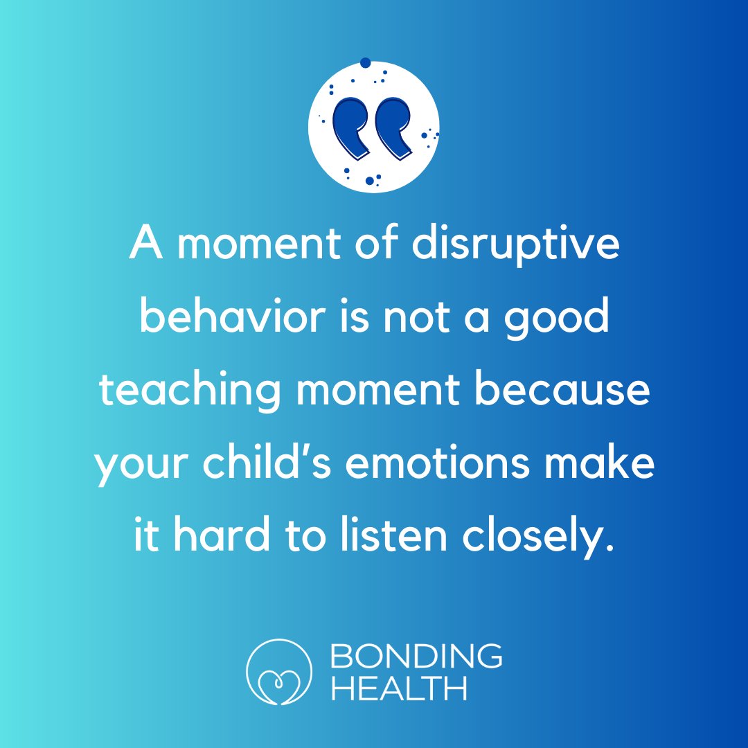 BondingHealth's tweet photo. A moment of disruptive behavior is not a good teaching moment because your child’s emotions make it hard to listen closely.
#disruptivebehavior #teachingmoments #emotionalregulation #childadhd #parentingtips #behaviorchallenges #ADHDawareness #understandingADHD #ADHD #ADHDBrain https://t.co/tFhYyXENsQ