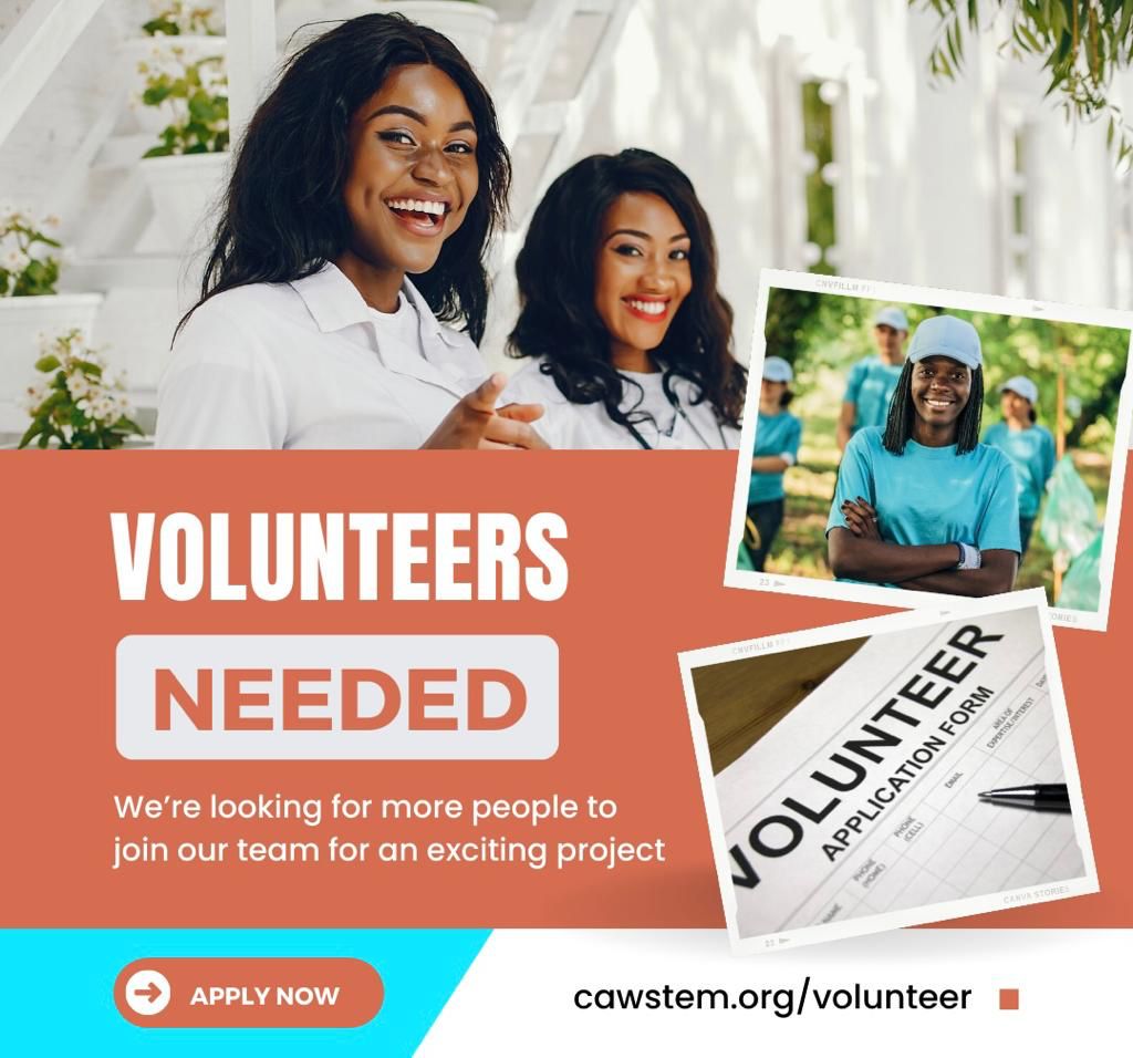 Exciting news! We're looking for talented individuals to join our team and help us empower women in STEM fields. Join the movement and be a part of something bigger than yourself. Check out the link for details on how you can get involved! cawstem.org/volunteer #STEMEmpowerment