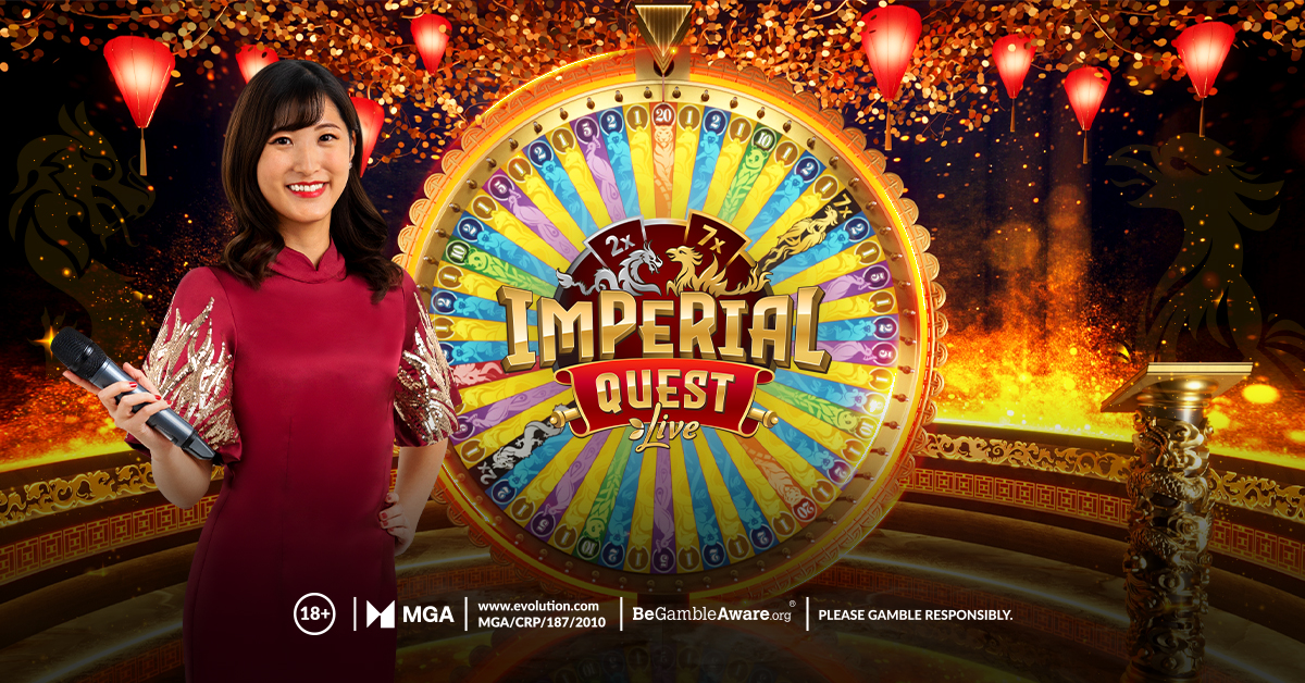 🚨 NOW LIVE: Imperial Quest, an Asian-themed version of Dream Catcher!🌏 
A Live Money Wheel game show with stunning 2x and 7x multipliers! 🙃
#Evolution #ImperialQuest #Live #DreamCatcher
🔞 begambleaware.org. Please gamble responsibly.