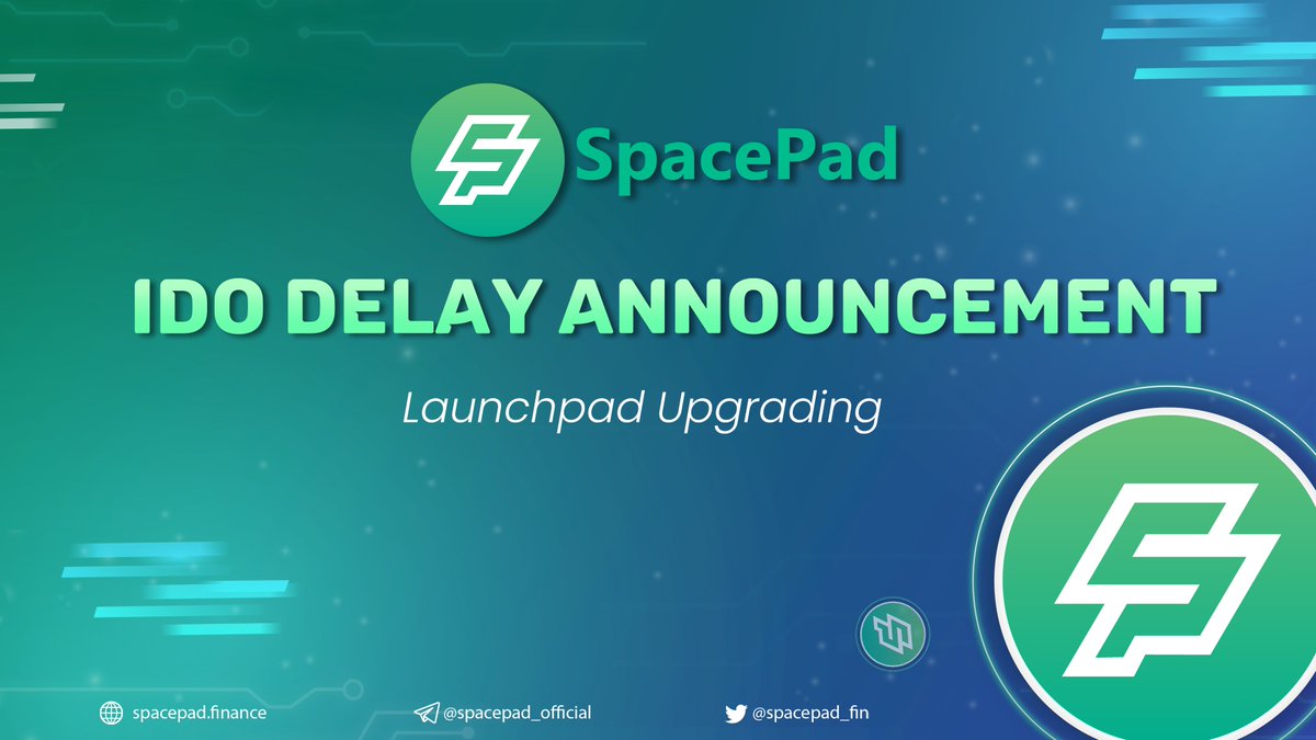 spacepad_fin's tweet photo. 📣 We regret to inform you that the $SPP #IDO has been postponed to upgrade the launchpad &amp; bring you a better exp
👐 We understand that many of you were eagerly anticipating this event, and we sincerely apologize for the inconvenience

#spacepad #DEX #Launchpad https://t.co/8cIKZChEoc