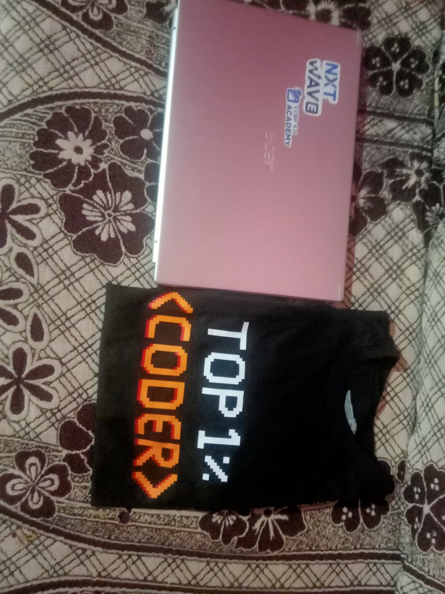 GangothriKonda's tweet photo. Hii friends ๐ฅฐ,
Just now I received my Goodies from #Nxtwave_tech
As a part of Fly High Challenge.
I'm so happy to receive this
Thanks to
#Nxtwave_tech
#Rahul_Attuluri
#Fly_high_challenge https://t.co/n6SWvwfcHk