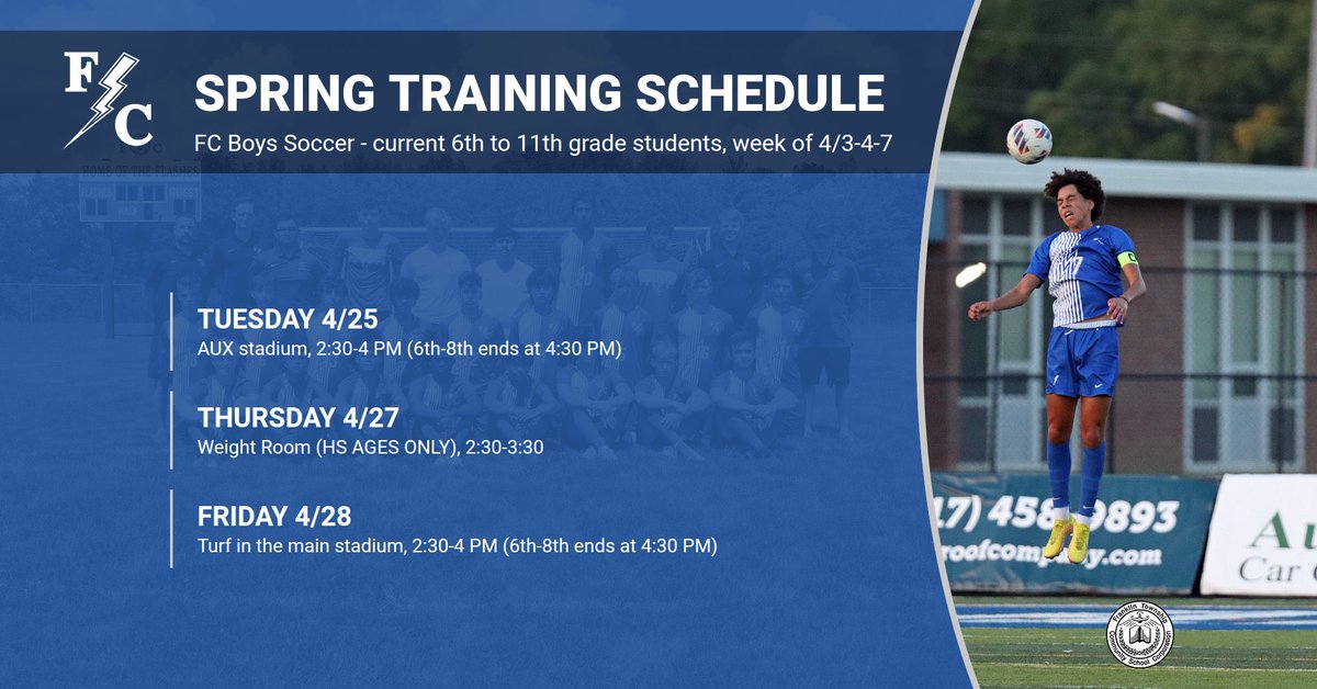 FCFlashesSoccer's tweet photo. More spring training this week! 

No cancellations unless there is lightning. https://t.co/KLPTbMAqWG