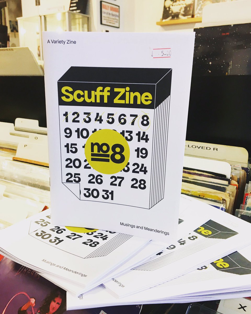 RockBoxRecords's tweet photo. The latest issue of @scuffzine is in! Issue 8 features articles on local music, as well as Japanese music (where Scuff Boy is now based), plus designs, poetry from local writers, and more! There’s even stickers and prints included!

Available for £5 instore.

#zine #zines  #art https://t.co/NHh8w4R17p