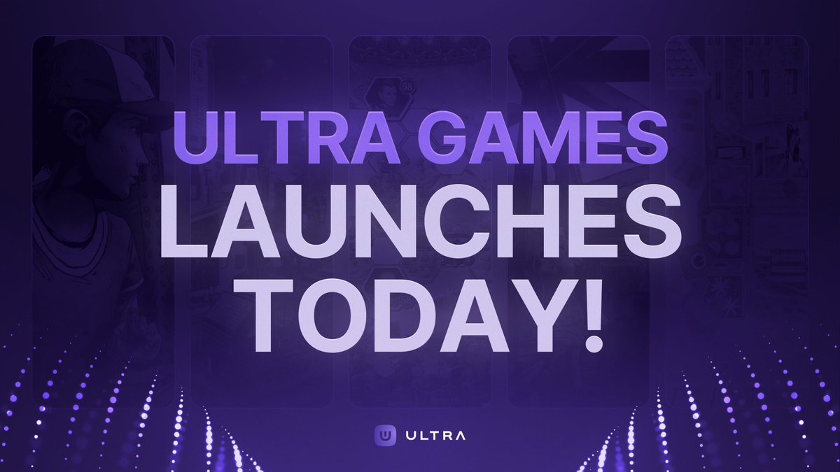 Ultra fam, the day has finally come!

Ultra Games is officially launching TODAY at 4pm UTC 🔥

Download Ultra now and start playing today: ultra.io/download

Check out the games that you’ll be able to play right after launch.

A thread 🧵👇