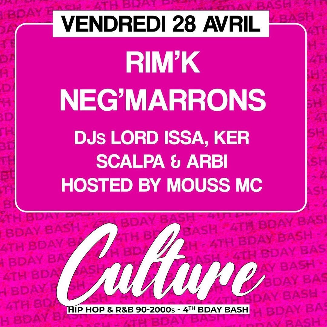 Vendredi direction Genève 🇨🇭 
avec <a href="/negmarrons/">NEG MARRONS</a> <a href="/BenjNegmarrons/">BEN-J NEG'MARRONS</a> <a href="/MrJackyBrown/">JACKY BROWN</a> <a href="/rimkofficiel/">RIM’K</a>