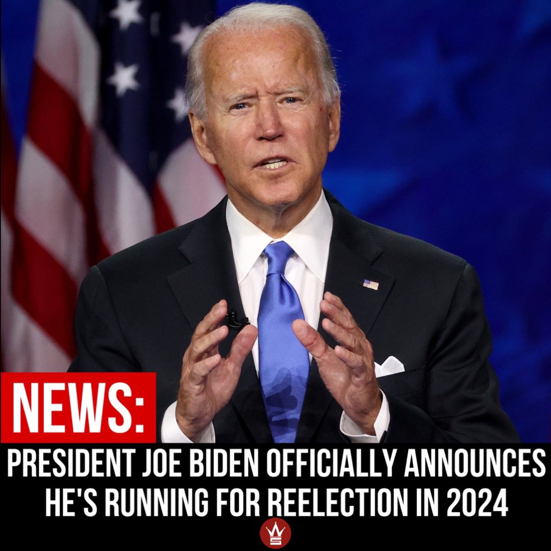 WORLDSTAR's tweet photo. According to reports, #PresidentBiden has announced that he will be running for reelection in 2024. In a video released this morning, Biden said, “When I ran for president four years ago, I said we are in a battle for the soul of America. And we still are…The question we are facing is whether in the years ahead we have more freedom or less freedom. More rights or fewer…I know what I want the answer to be and I think you do too. This is not a time to be complacent. That's why I'm running for reelection."