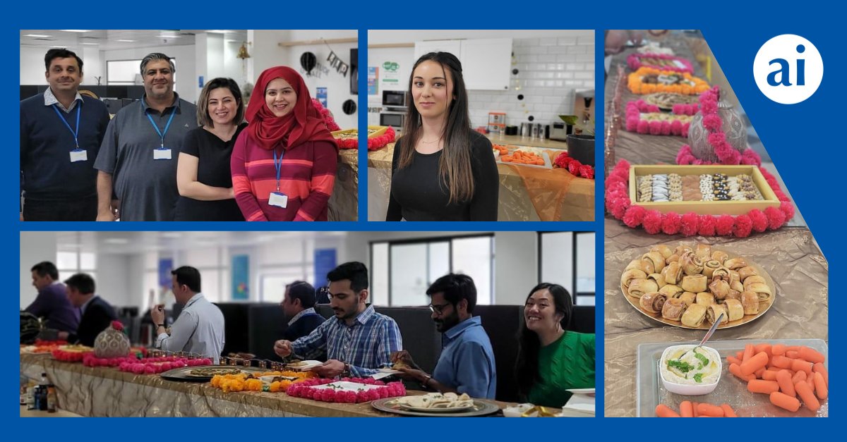 ai_Worldwide's tweet photo. Yesterday, we celebrated #eidulfitr at the office. Thank you to Muhammad U. for the talk on #ramadan, and Mohammed Nasar, Helana Alwan Adil, Sidra Ali for the beautiful array of delicacies from the East. We wish you all a blessed and joyous festivity. #EidAlFitr2023 https://t.co/oSowKDKnWo