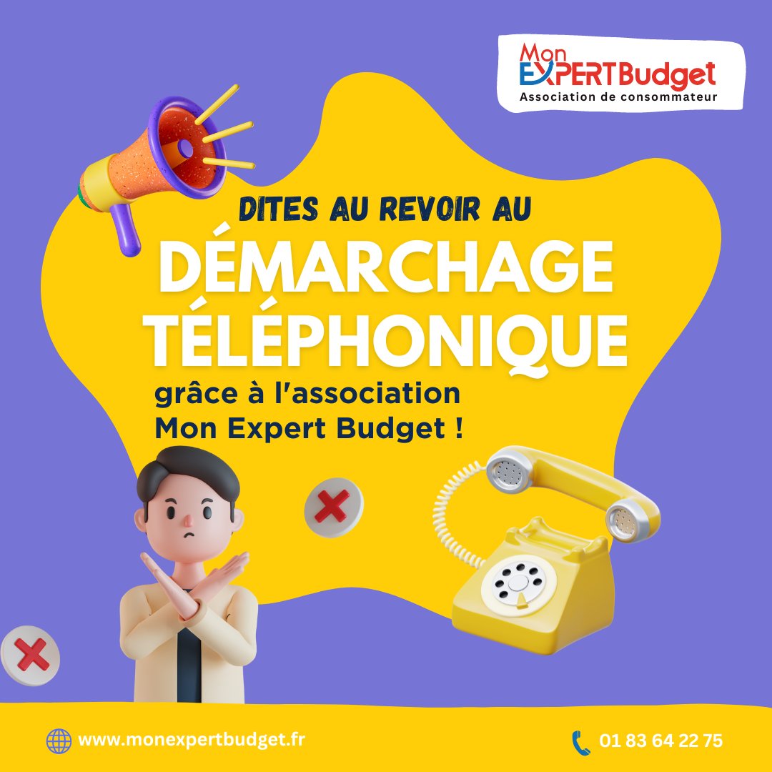 monexpertbudget's tweet photo. Vous voulez savoir comment #MonExpertBudget peut vous aider à mettre fin aux appels indésirables ?
https://t.co/suQlgM69MM
Découvrez nos solutions en visitant notre site!
#monexpertbudget #consommateur #MardiConseil #Molieres2023 #BeyondFast #opepe #MAPR #CasseroladeGenerale https://t.co/rvKtS2wWjI