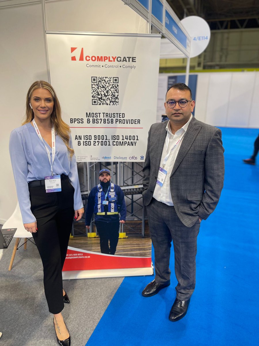 Complygate1's tweet image. Come join us at The Security Event and don&apos;t forget to stop by our stand (4/E113) and say hello!👋🏻 

#TheSecurityEvent #TSE #Security #complygate #TSE2023 #backgroundchecks #UK #EmploymentScreening