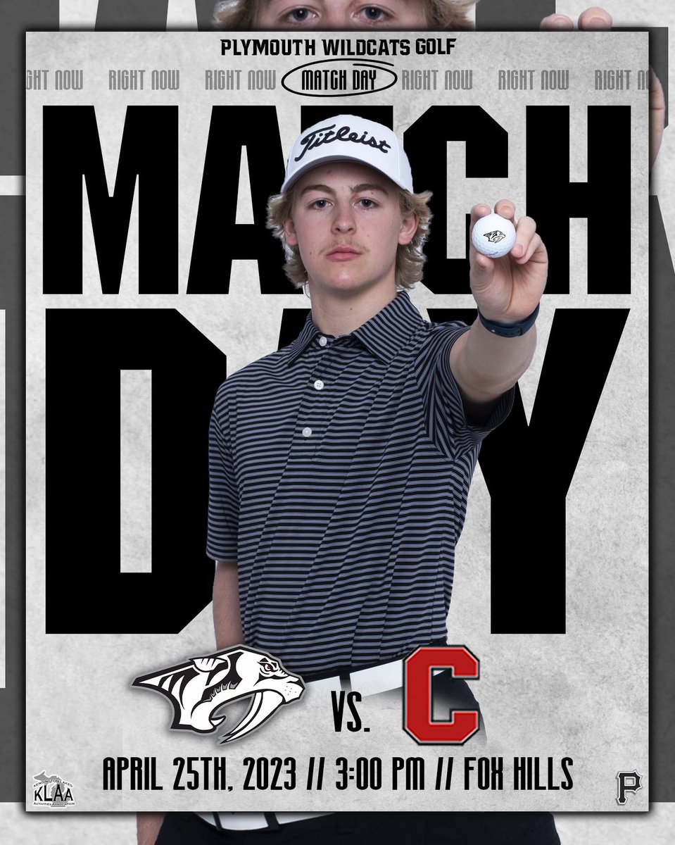 WildcatsGolf's tweet photo. IT’S MATCH DAY!!
🆚Canton 
⛳️ @foxhillsgolf 
📍Plymouth, MI
⏰ 3:00 PM
#gocats #weareplymouth #itsmorethangolf  @PHSWildcats https://t.co/VMiLgR1rcK
