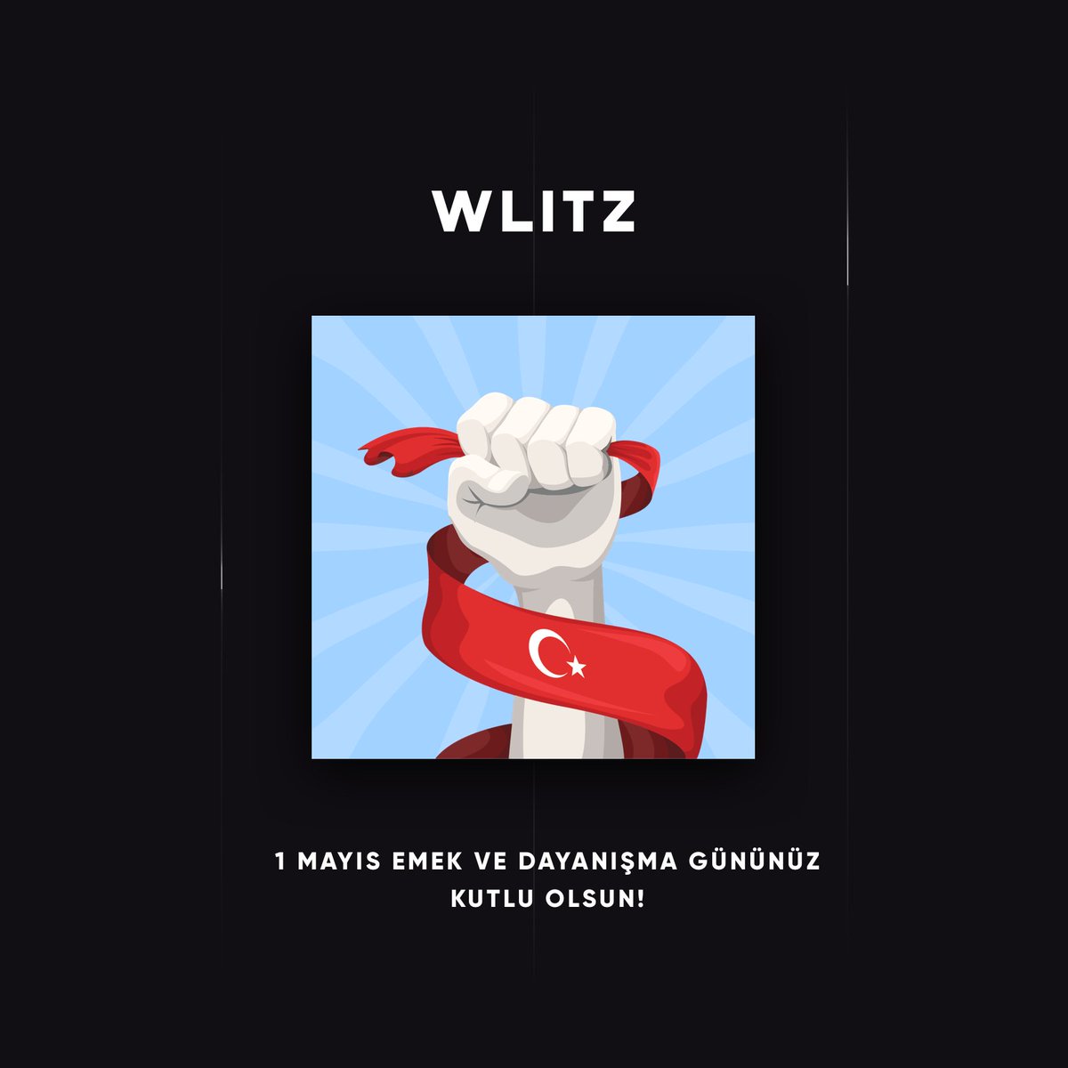 wlitzdesign's tweet photo. 🇹🇷 1 Mayıs Emek ve Dayanışma Gününüz Kutlu Olsun!
#1Mayıs https://t.co/FLCAqhzkxh