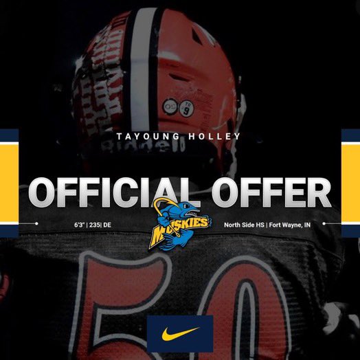 After a great conversation with <a href="/LUCoachFeest/">Larry Feest</a> I am blessed to receive an offer from <a href="/LUMuskieFB/">Lakeland Football</a> 💙💛