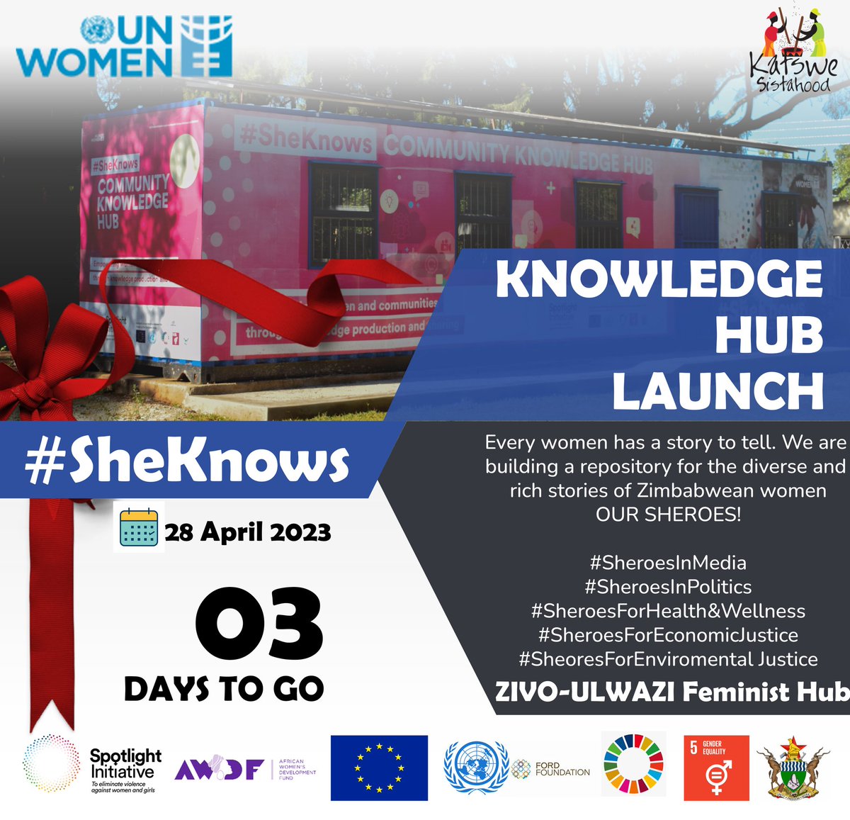 Every woman has a story to tell.  We are building a repository for the diverse and rich stories of Zimbabwean women- our Sheroes! 

#SheroesInMedia
#SheroesInPolitics
#SheroesForHealthandJustice
#SheroesForEconomicJustice
#SheroesForEnvironmentalJustice 

<a href="/unwomenzw/">UN Women Zimbabwe</a>