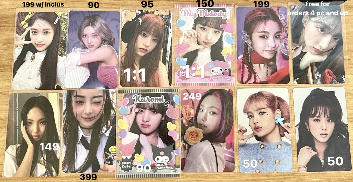 hoonikeu_'s tweet photo. wts lfb ph 🧺 ASSORTED GG PC

⤷ dm me for conditions
⤷ onhand
⤷ prio taking more and payo 
⤷ reply/dm mine

Help me rt #hoonikeuwts
t: IVE md random pack pc LE SSERAFIM ITZY NEWJEANS BLACKPINK haerin nabi haerin earmuffs hanni kulot yunjin wink hyein bluebook yeji dangwa https://t.co/evxqp58JNh