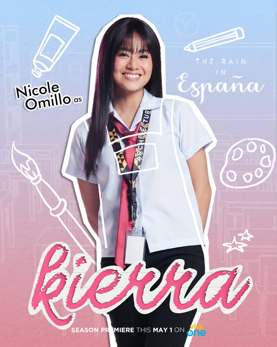 VivaOnePH's tweet photo. Nicole Omillo as KIERRA ZYLENE YNARES

'THE RAIN IN ESPAÑA'. Based on the best-selling novel written by the phenomenal University Series Author, Gwy Saludes. Directed by Theodore Boborol.

This MAY 1 only on Viva One! 👉 https://t.co/QQUGFU8XaV

#One4TRIE
#TheRainInEspaña https://t.co/yI01HkPwRm