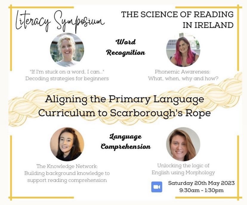 Dyslexia Awareness NI (DANI) (@daniadvocacy) on Twitter photo Ireland's first Science of Reading
Symposium! 👏👏👏
May 20, 2023 09:30 AM in Dublin via Zoom
The Science of Reading in Ireland:
Aligning the Primary Language Curriculum to Scarborough's Rope
us06web.zoom.us/webinar/regist… @OSulliJen @tremendous_fun <a href="/fiorentini_cm/">Clara Maria Fiorentini</a> <a href="/DyslexiaIreland/">Dyslexia Ireland</a> Ireland's first Science of Reading
Symposium! 👏👏👏
May 20, 2023 09:30 AM in Dublin via Zoom
The Science of Reading in Ireland:
Aligning the Primary Language Curriculum to Scarborough's Rope
us06web.zoom.us/webinar/regist… @OSulliJen @tremendous_fun <a href="/fiorentini_cm/">Clara Maria Fiorentini</a> <a href="/DyslexiaIreland/">Dyslexia Ireland</a>