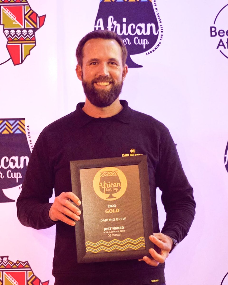 DarlingBrew's tweet photo. Exciting news! Our #JUSTNaked #NonAlcoholicLager has won gold at the 2023 @AfricanBeerCup ππ
πΊ
Big thanks to our dedicated brewers and loyal #JUSTfam for their support. Let's keep evolving and growing together! π»π₯³ https://t.co/h63A6ajkmJ