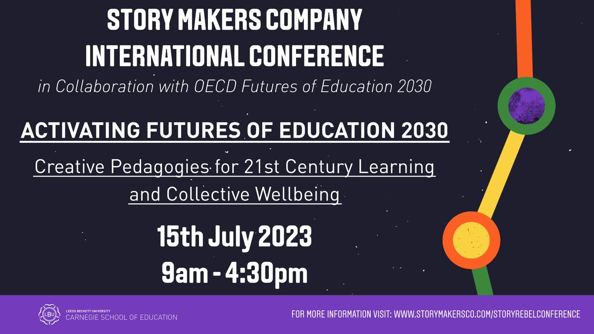 EducationLBU's tweet photo. 🌍An international conference for teachers, artist educators, researchers and policymakers who want to rewild education to empower learners to build positive, hopeful futures together.
🎟️Book your FREE ticket now: https://t.co/Y66aEbtOch
@OECDEduSkills https://t.co/hT66q0FP7u