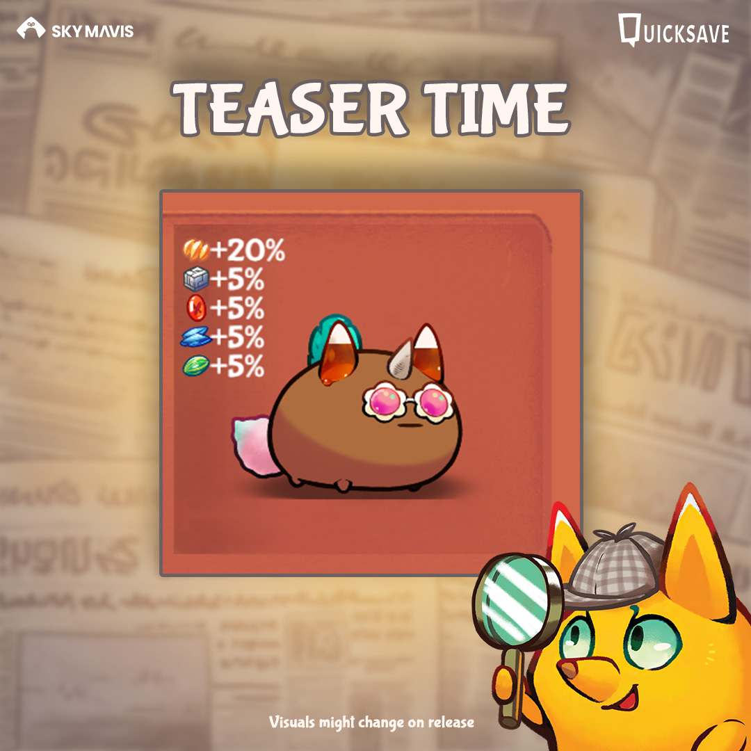 axieraylights's tweet photo. Buba's on a roll, revealing another juicy teaser from Axie Infinity: Raylights!🔎😎 Can you spot something new - What could it mean?😉 #RaylightsTeaser https://t.co/dX9qOxfyKj