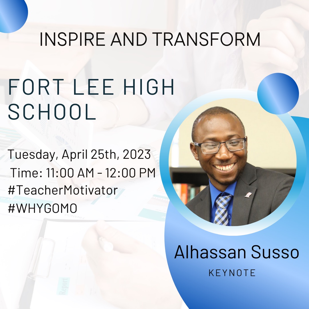 Looking forward to spending time with the staff and students of Fort Lee High School. It's a treat to be invited back.