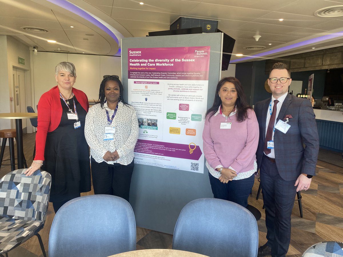 SxHealthandCare's tweet photo. The amazing People team have been integral to the planning of the first People Summit.

They're leading one of the breakout sessions on celebrating the diversity of our Sussex Health and Care Workforce #PeopleSummit23 https://t.co/WCjnkBRaaD