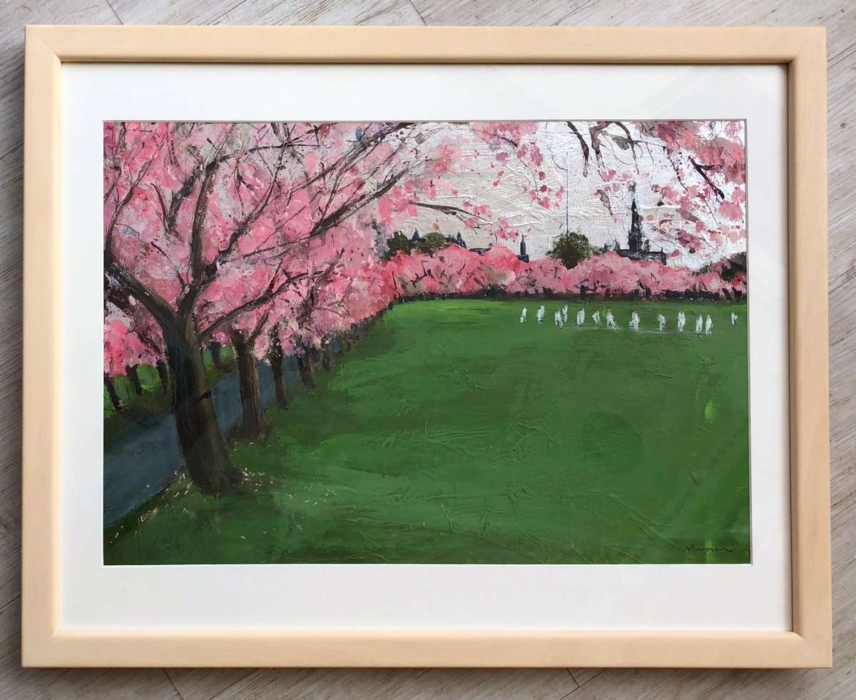 Is this you <a href="/marchmontcc/">Marchmont Cricket</a> ?

Painting by the wonderful Alice Newman