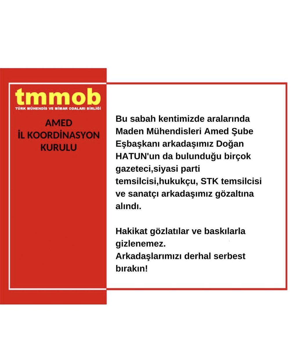 TMMOB URFA İKK tweet media