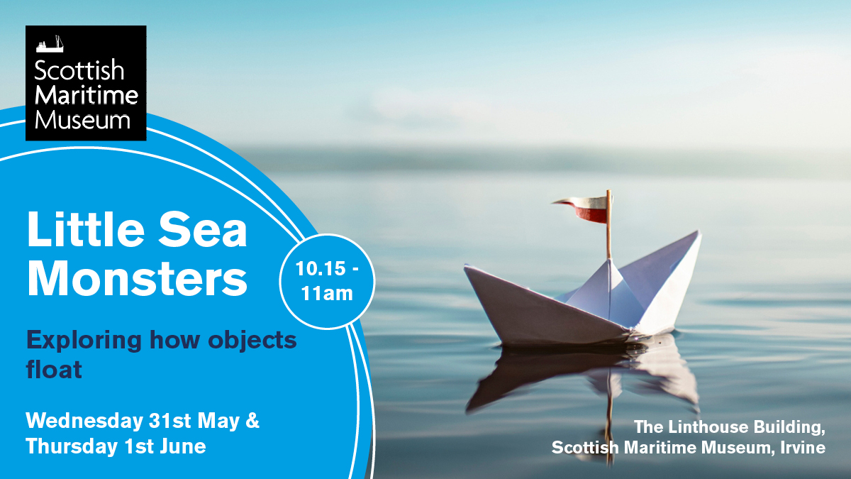 Scotmaritime's tweet photo. Our Little Sea Monsters activity sessions for under 5โs are packed with stories & fun. Join in tomorrow! Thursday 1st June, 10.15 โ 11am.
Sessions are FREE but donations are welcome.
Book in to join in the fun: https://t.co/ZS4JewHITJ
#MuseumsAreGo #ScotMaritime #whatsonayrshire https://t.co/6I1UzgDtwn