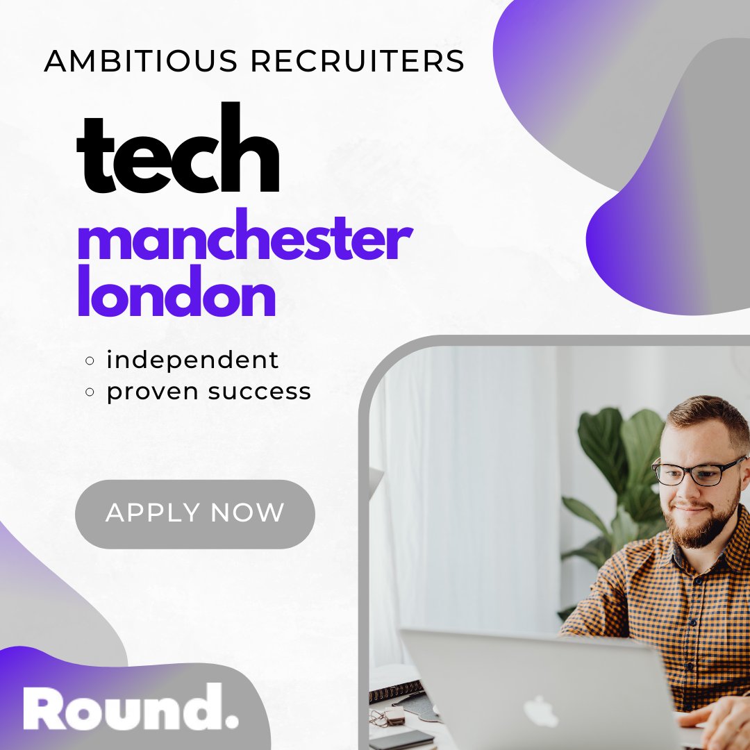 #techrecruiters
#jobsinmanchester
#jobsinlondon 
#recruitment