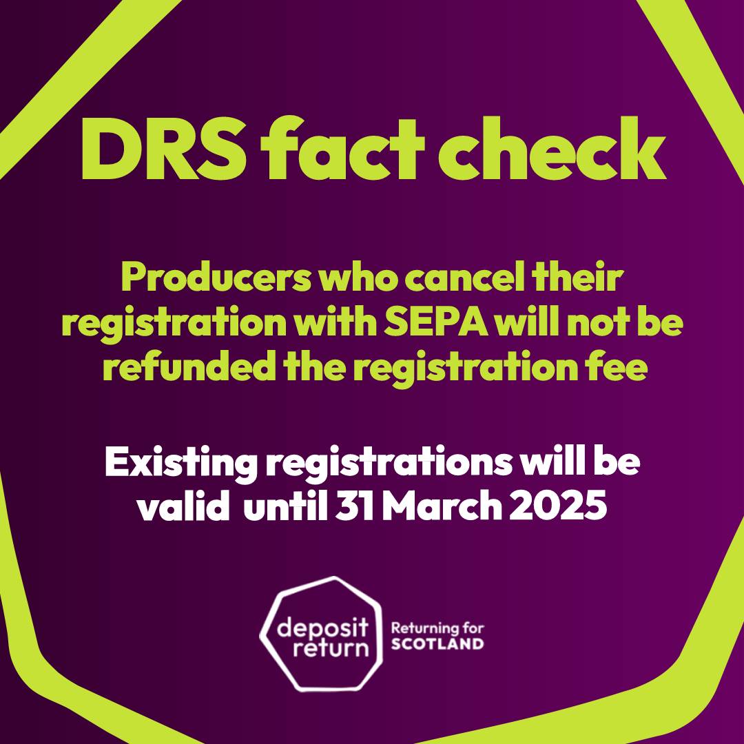 Registered for #DRS? SEPA will extend your registration until 2025.  Not registered yet? A new deadline of 12 January 2024 has been announced. 📆

#DepositReturn
#CircularEconomy