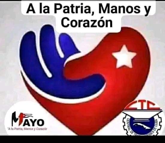 En #Cuba 🇨🇺 este #1Mayo  será como siempre una jornada de júbilo desfilaremos bajo el lema 
#ALaPatriaManosYCorazó convencidos que #MejorEsPosible 
#ProvinciaGranma
#MediaLuna