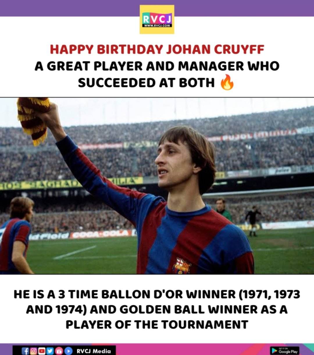 Happy Birthday Johan Cruyff!   