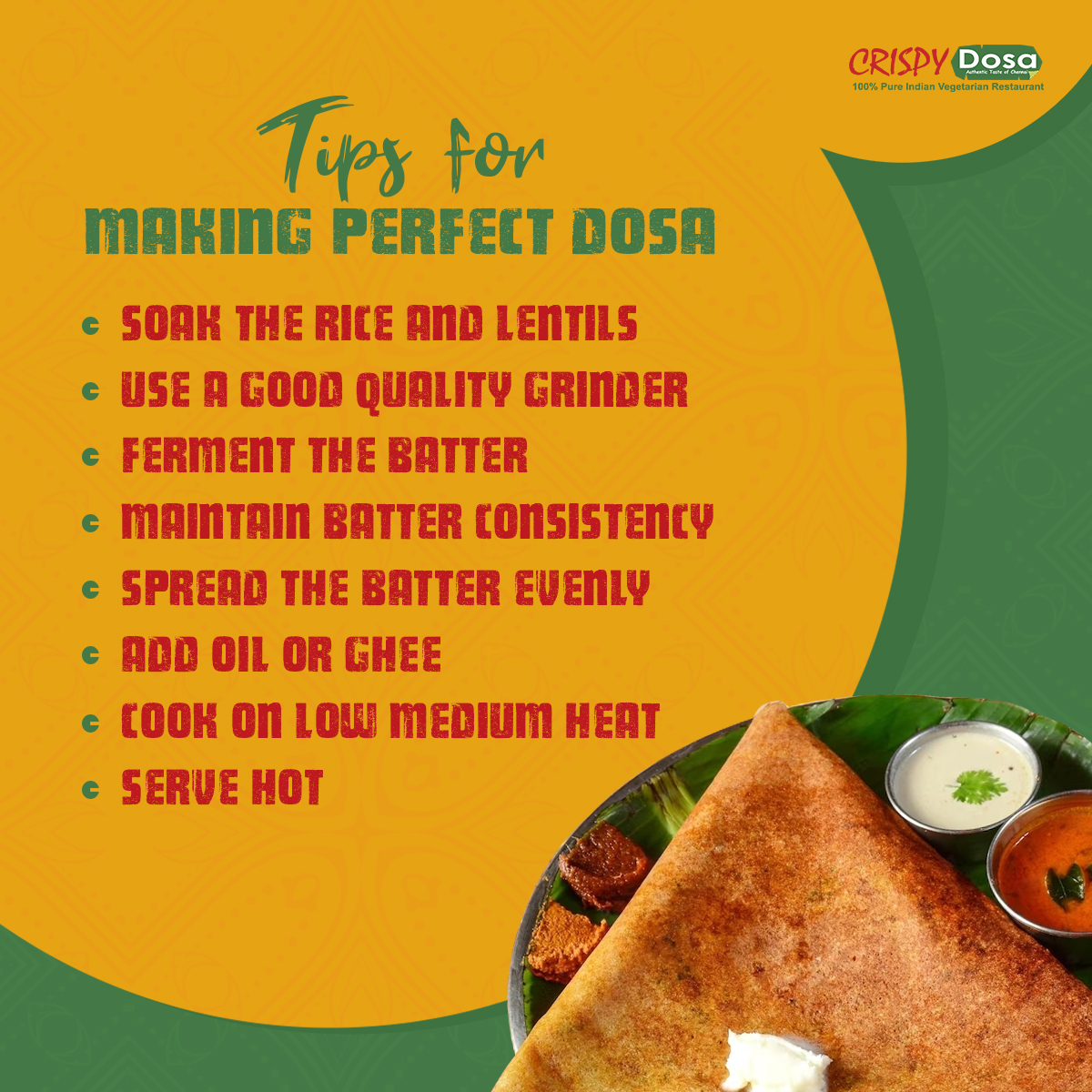 crispy dosa restaurant tweet media