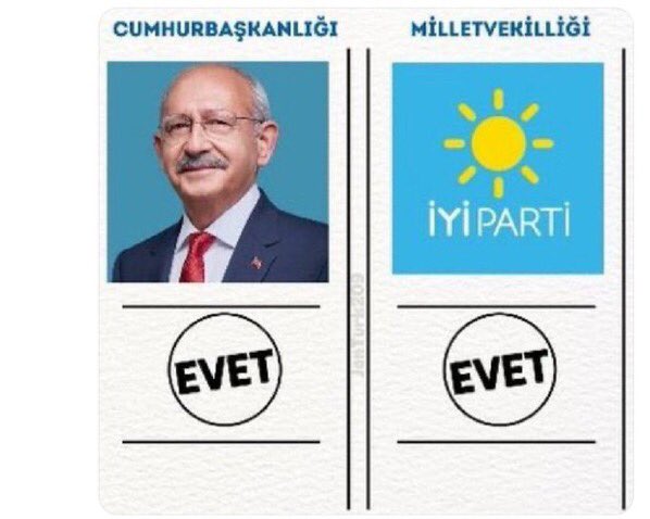 yavuzreis25's tweet photo. @UGUR__POYRAZ @sukriyekaraben @iyiparti Bir OY #Kemale
Bir OY #Merale
Bu kadar kolay #Güneşli günlere kavuşmamız https://t.co/R1VfNMfuDg