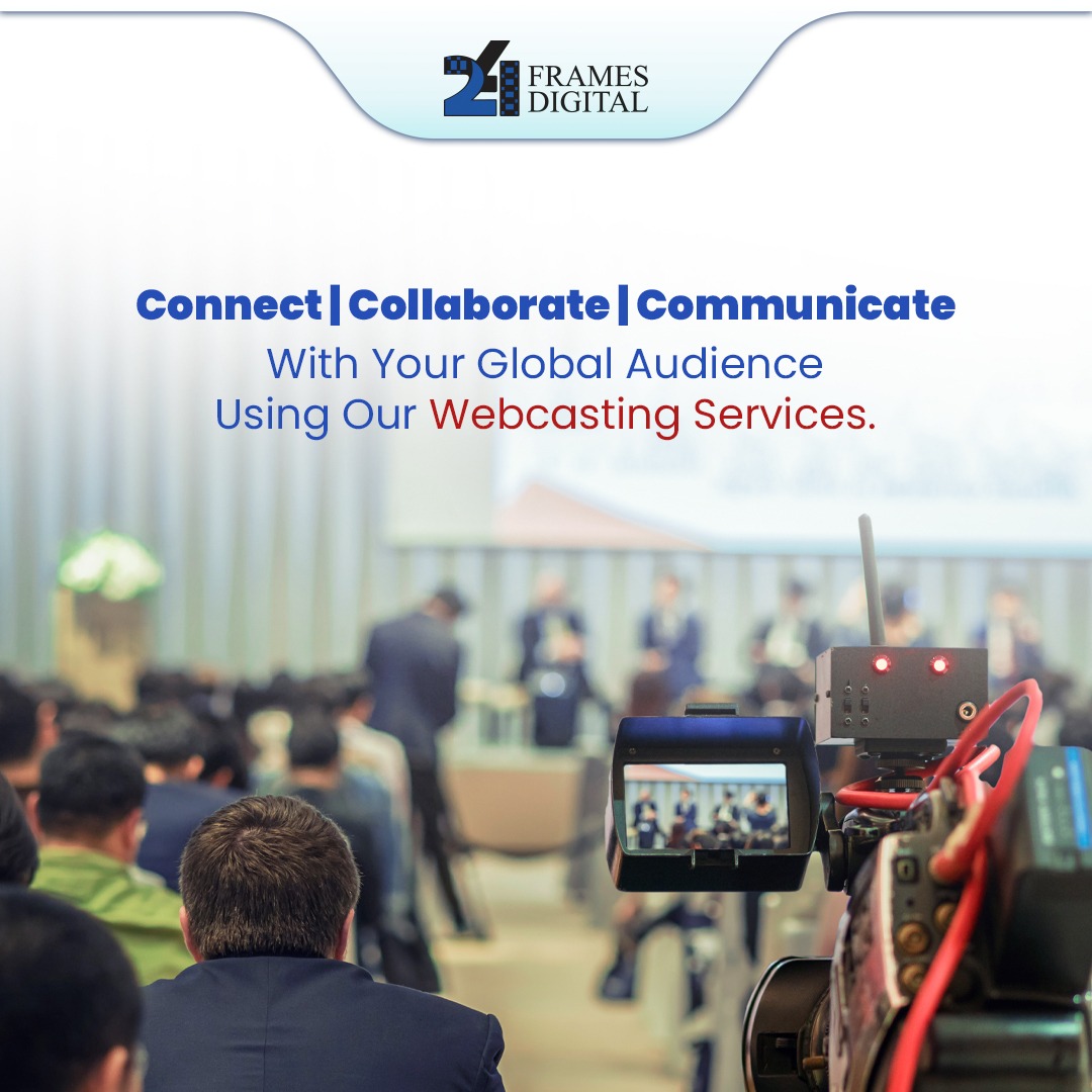 24FramesDigital's tweet image. #Webcasting is vital in bridging the communication gap by connecting people on digital platforms.
Whether it's a product launch, motivational lecture, or a company townhall meeting, use our webcasting service to connect, collaborate, & communicate with your global audience live.