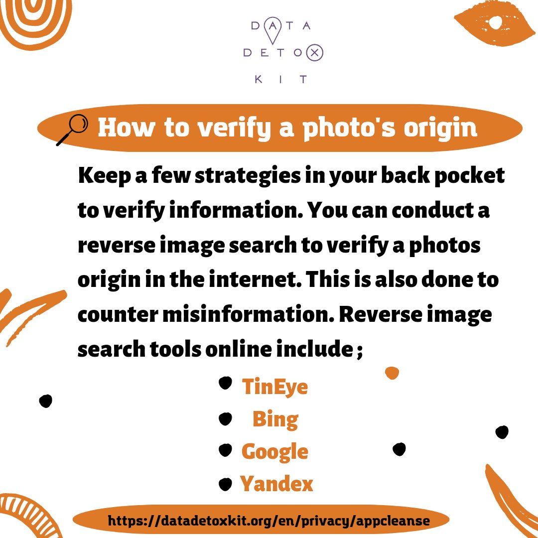 Ddadapodcast's tweet photo. Tips on how to verify a picture's origin on the internet:
#datadetox #datadetoxkit #digitaldadapodcast
#reverseimagesearch https://t.co/J35x72Wx97