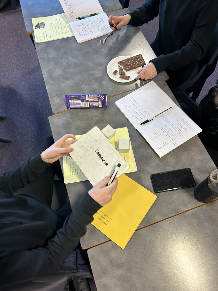 Chocolate Bar Conjugations to practise conditional tense with S3 Spanish this morning 🇪🇸🍫