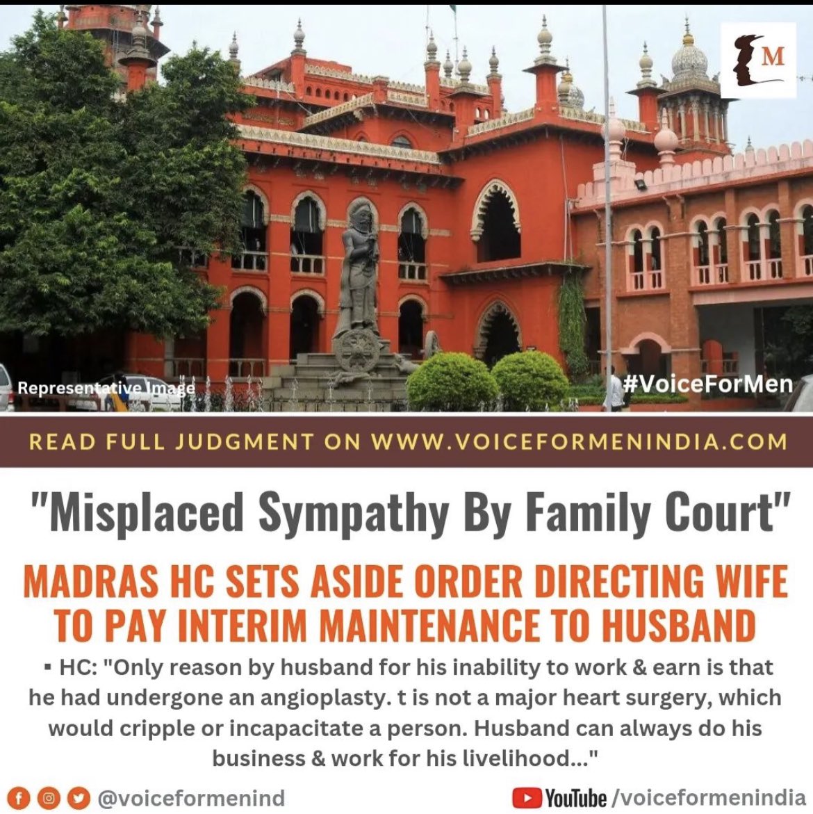 IndianDigitArt's tweet photo. So a man is supposed to work even after surgery then why women are not considered fit to work. 
Instead of providing them with free meal called alimony they should be guided to do hard work and earn their livelihood respectfully. 

Aren't Alimonies are misplaced sympathy?? https://t.co/OSphVUMKoN