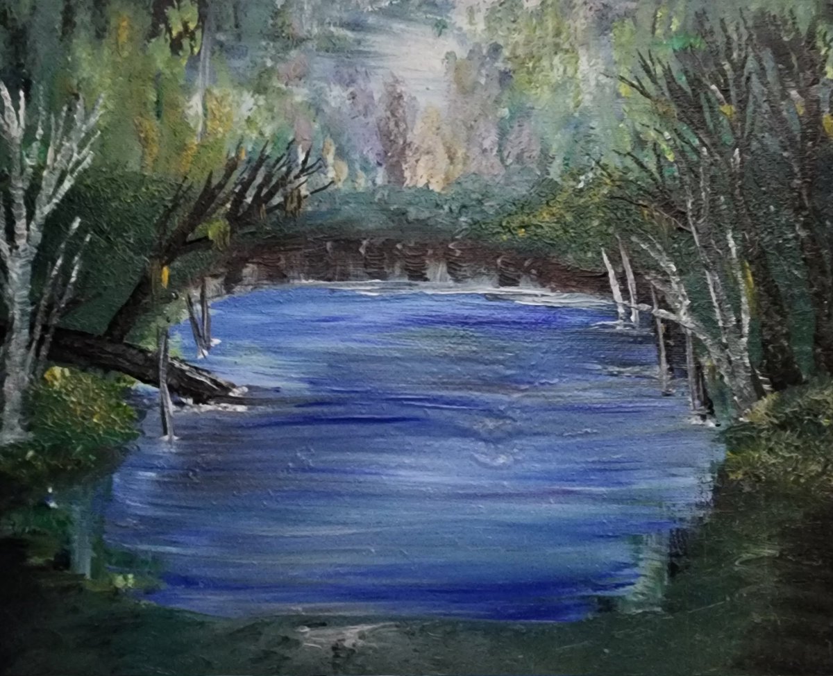 MakerMoth's tweet image. you dont get dizzy until you stop spinning 💫 also, here's another #WIP #oilpainting