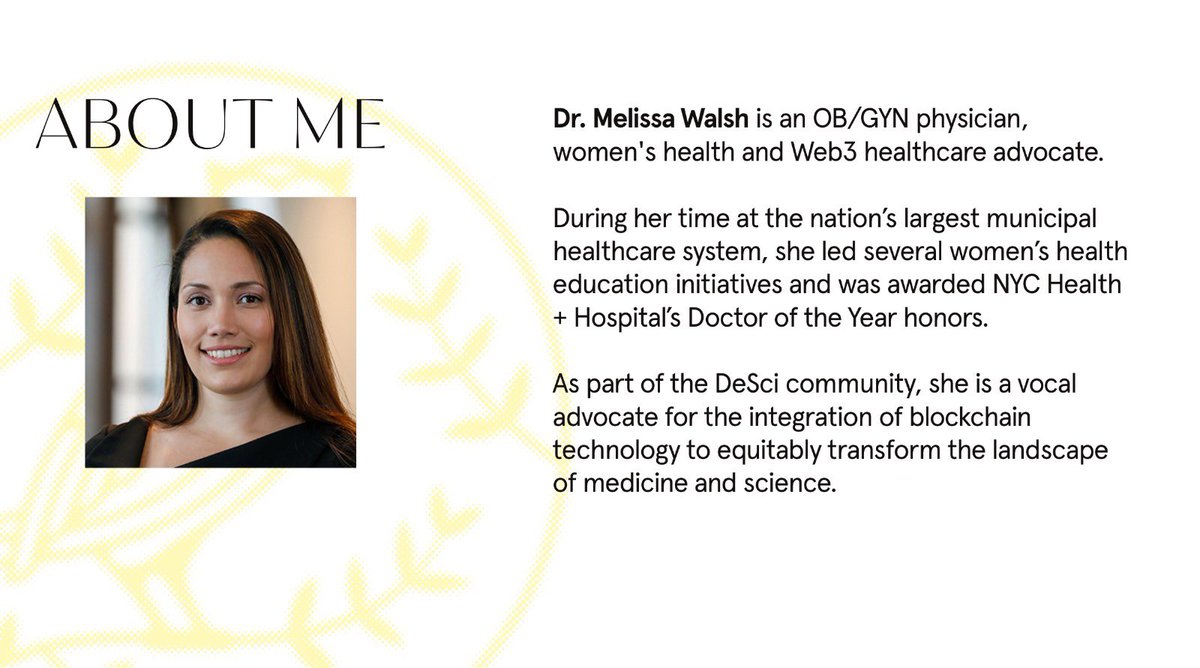 Meet <a href="/SPOTTIEWiFey/">Spottie WiFey</a>.eth. Dr. Melissa Walsh, an OB/GYN physician, women's health and Web3 healthcare advocate supporting the AthenaDAO’s Comms &amp; Awareness WG.