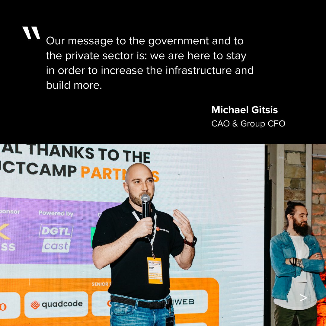 Quadcode_Career's tweet image. We’re thrilled to share that we were C-suite partners of ProductCamp Cyprus ⭐️

Michael Gitsis discussed how we relocated over 500 people and overcame such a challenge. 

We met dozens of fascinating people and even hosted a giveaway ⬇️

#quadcode #quadcode_team #quadcode_career