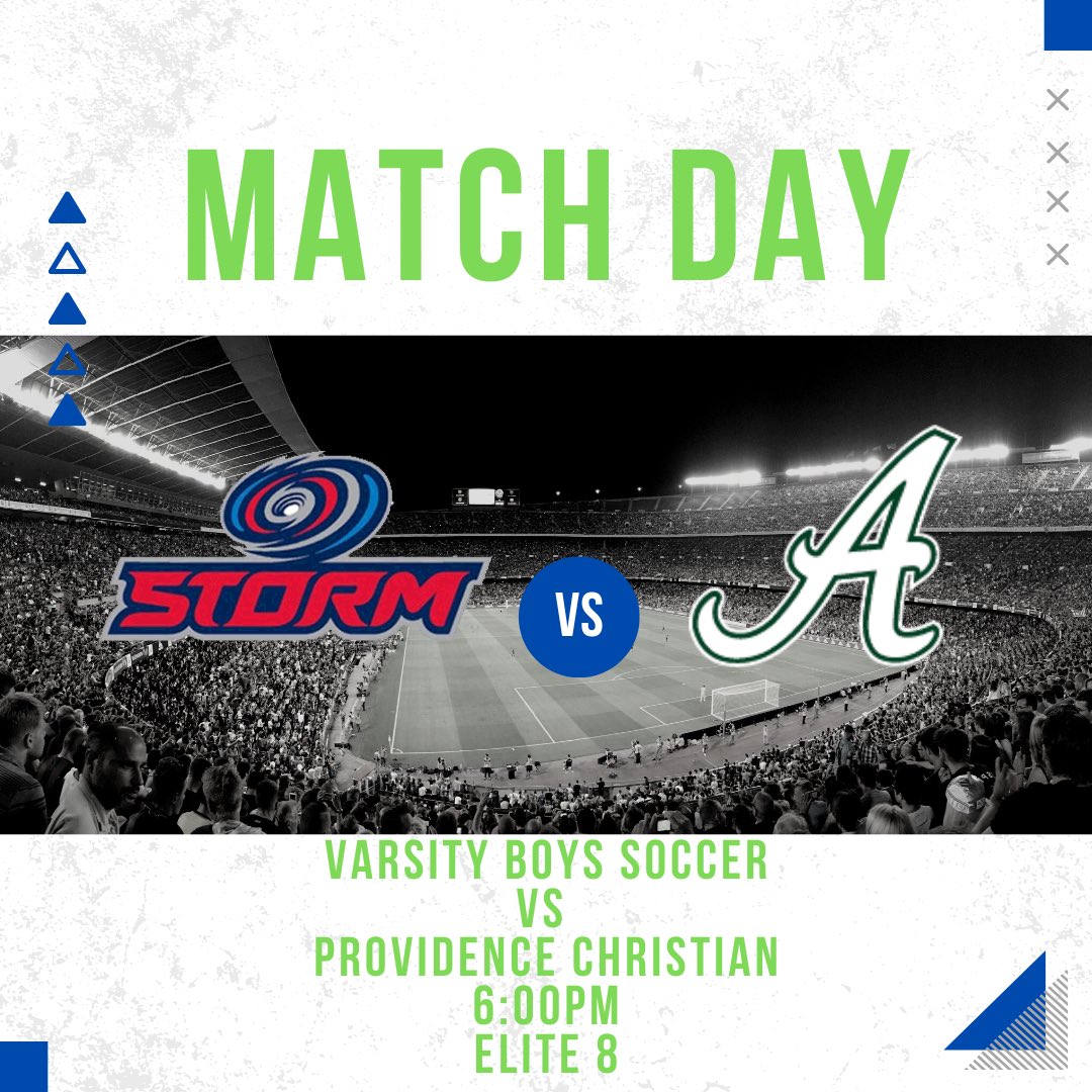 Go_Gryphons's tweet photo. IT’S GAME DAY!
⚽️ Varsity boys soccer hosts Providence Christian today in the round of elite 8! Kick off set for 6:00PM.
#gogryphons #ACEathletics #weareACE #questforstate🏆 https://t.co/fm8x2DTndZ