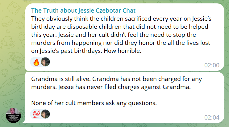 SomeoneElse2026's tweet photo. Want more proof as to which side these #TROLLS are on? Then have a look at how they just keep on going, #VictimBlaming SRA survivor @CzebotarJessie, in reaction to my thread... https://t.co/WJGrVD0c0o