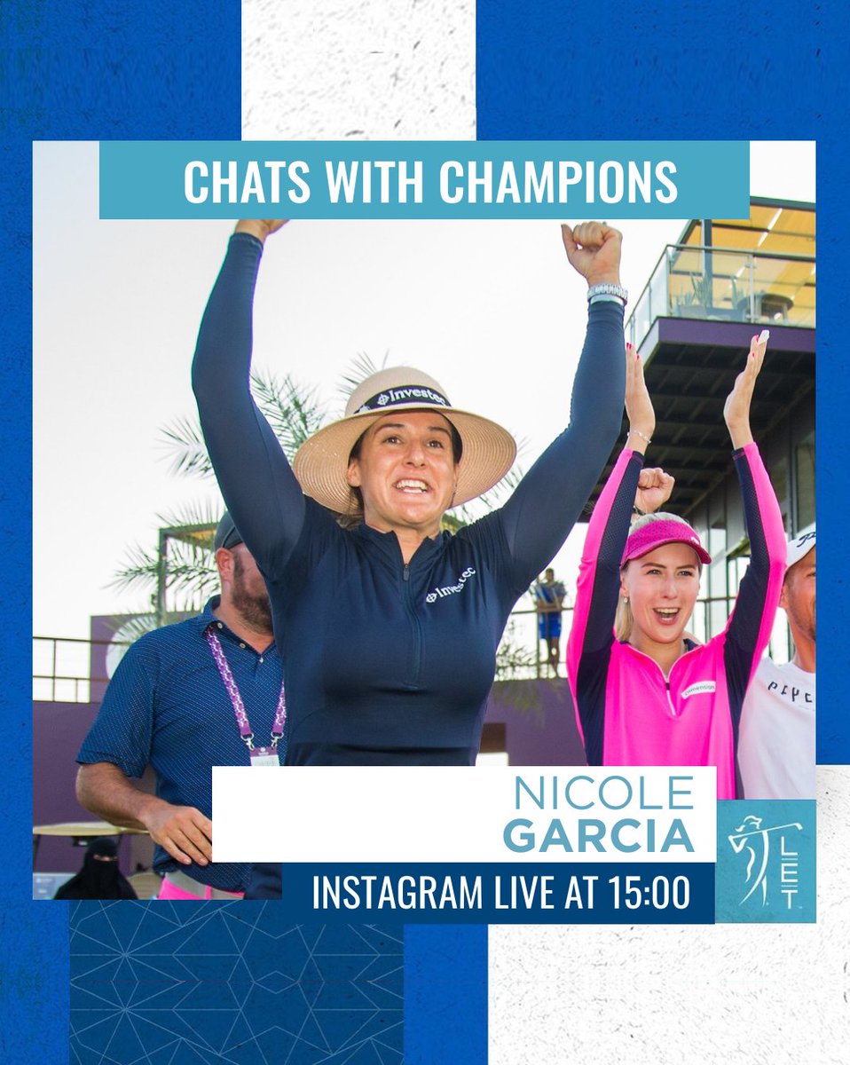 𝗜𝗡𝗦𝗧𝗔𝗚𝗥𝗔𝗠 𝗟𝗜𝗩𝗘 💻📲📲 Join 𝙘𝙖𝙥𝙩𝙖𝙞𝙣 𝙛𝙖𝙣𝙩𝙖𝙨𝙩𝙞𝙘 @Nicole_Garcia72 two-time winner of the @Aramco_Series in London & Jeddah at 15:00 today 🏆 Drop a question below that you would love Nicole to answer ______ 📲 Instagram.com/letgolf