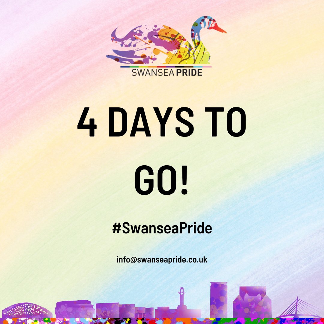 swanseapride's tweet image. 🏳️‍🌈 4 DAYS TO GO! 🏳️‍⚧️

Just 4 days until our big day! 🥳🎊🎉.

Are you excited? We most certainly are!

Follow the link below for our event page ⬇️

fb.me/e/2wrg70Y3F

Swansea, it's time to get #PROUD! 🏳️‍🌈♥️🏳️‍⚧️

#SwanseaPride #LGBTQPlus #Pride #SwanseaPride2023 #Swansea