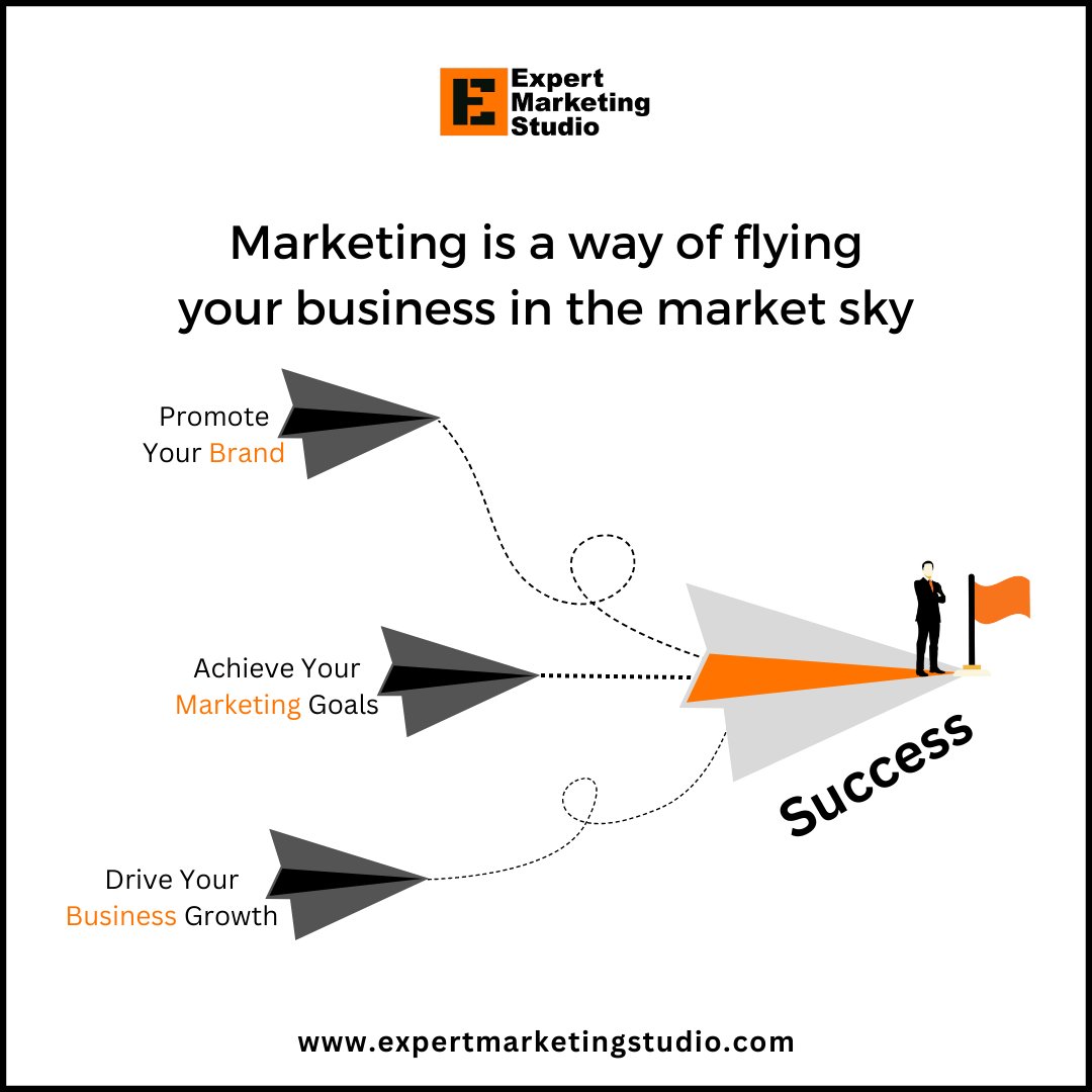 Marketing is a way of flying your business in the market sky.
#expertmarketingstudio #busienss #marketing #brand #digitalmarketing