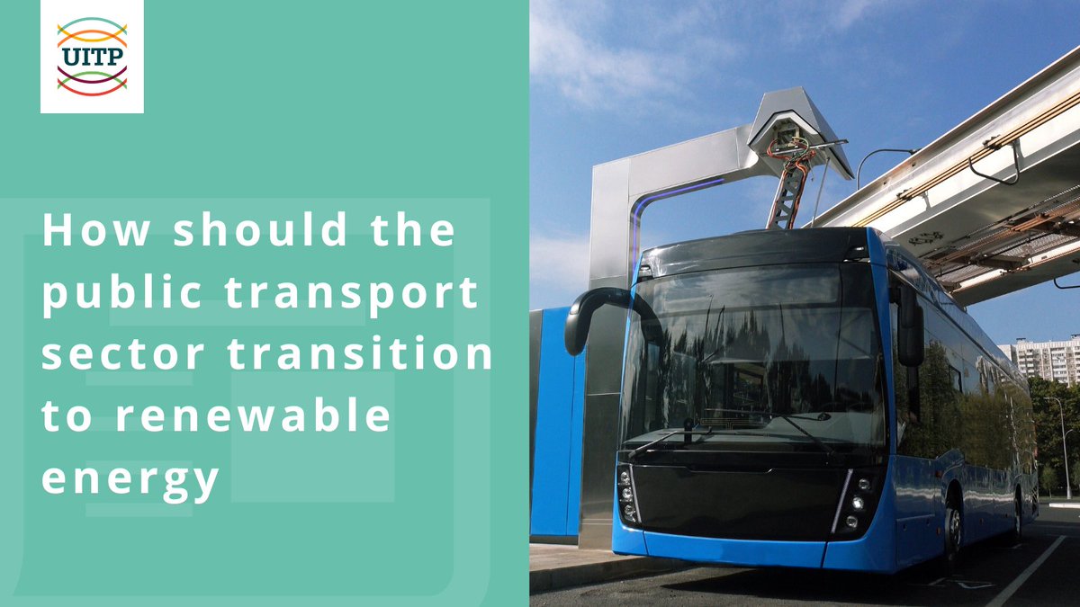 Cities must shift towards #PublicTransport &amp; #RenewableEnergy to achieve climate goals. 🌍🍃 Our sector needs to invest in new green fleets &amp; renewable energy supply for all assets. 📝 Read UITP's actionable recommendations: uitp.org/news/how-shoul…